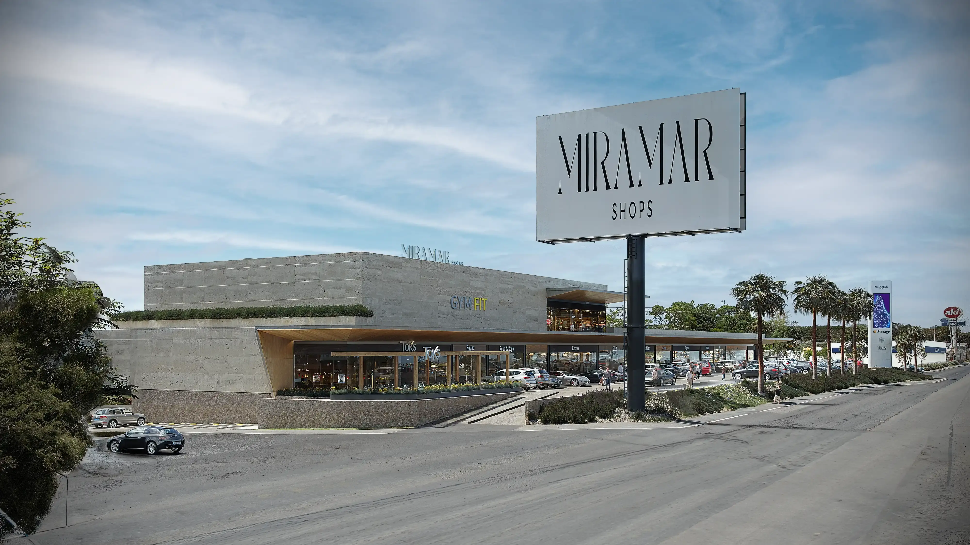 Fachada principal de Miramar Shops