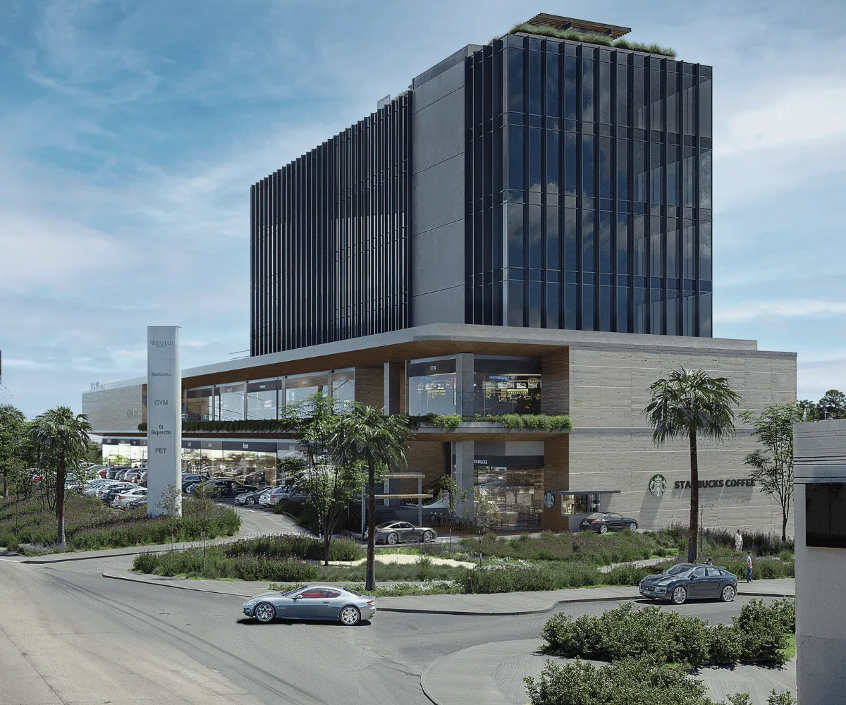 Zona comercial de lujo con espacios amplios en Miramar Shops